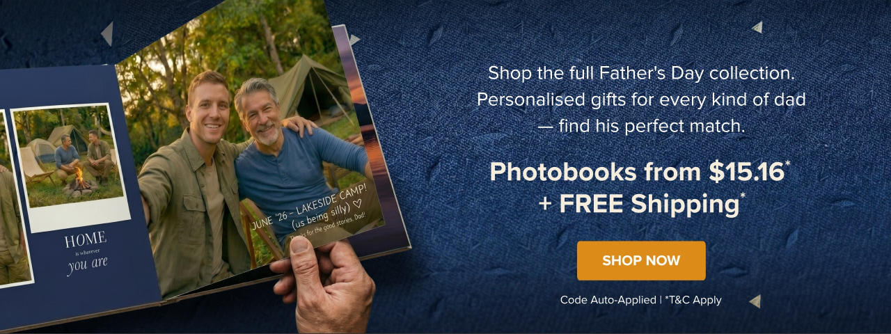 Father's Day Photobook from $15.16 with Free Shipping*